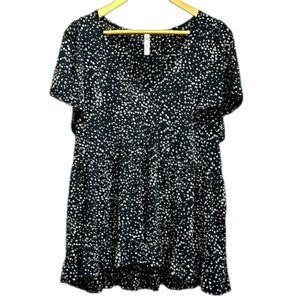 MTS Top Short Sleeve V Neck Stretch Women’s Medium